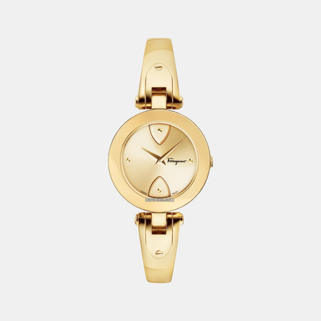 Ferragamo Round Gold Analog watch