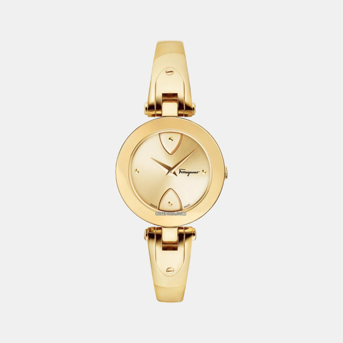 Ferragamo Round Gold Analog watch