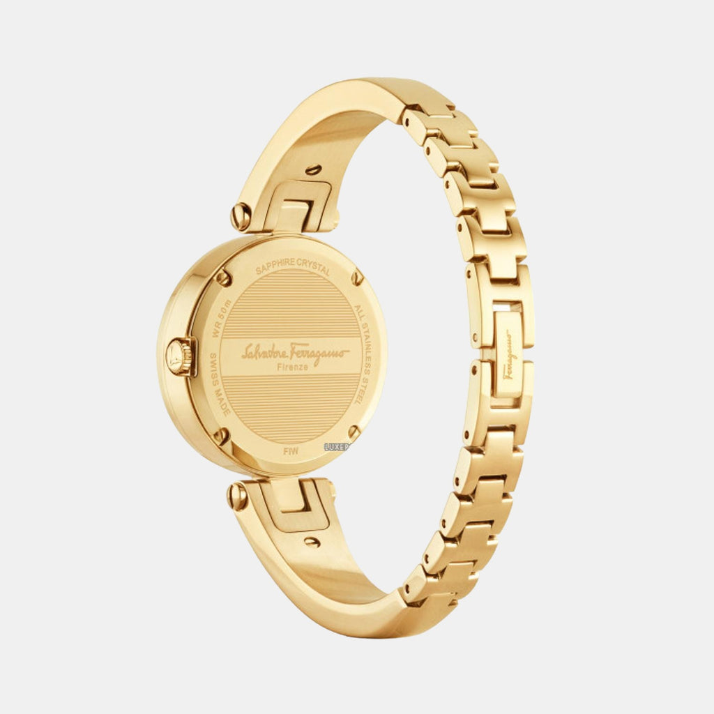 Ferragamo Women Round Gold watch