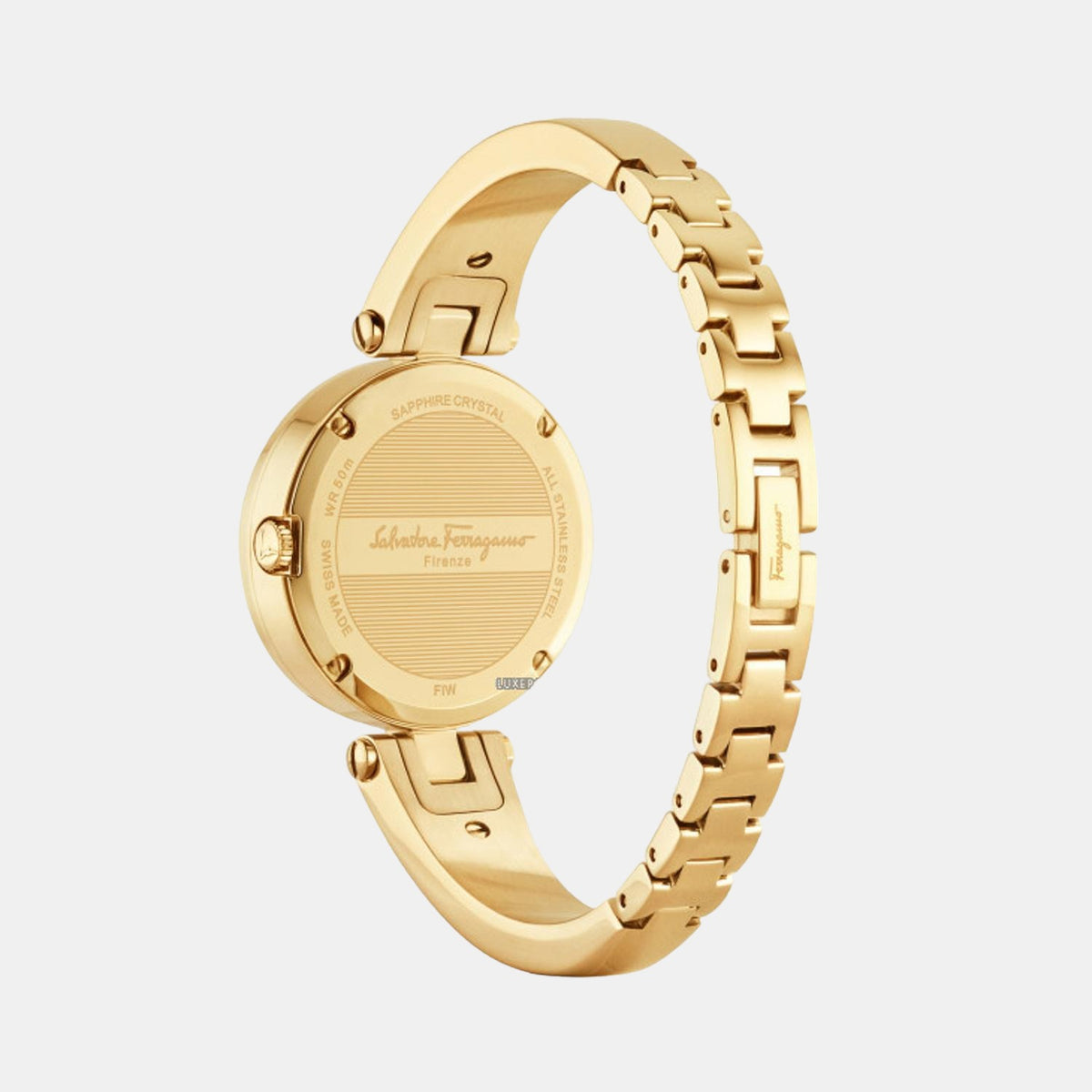 Ferragamo Women Round Gold watch