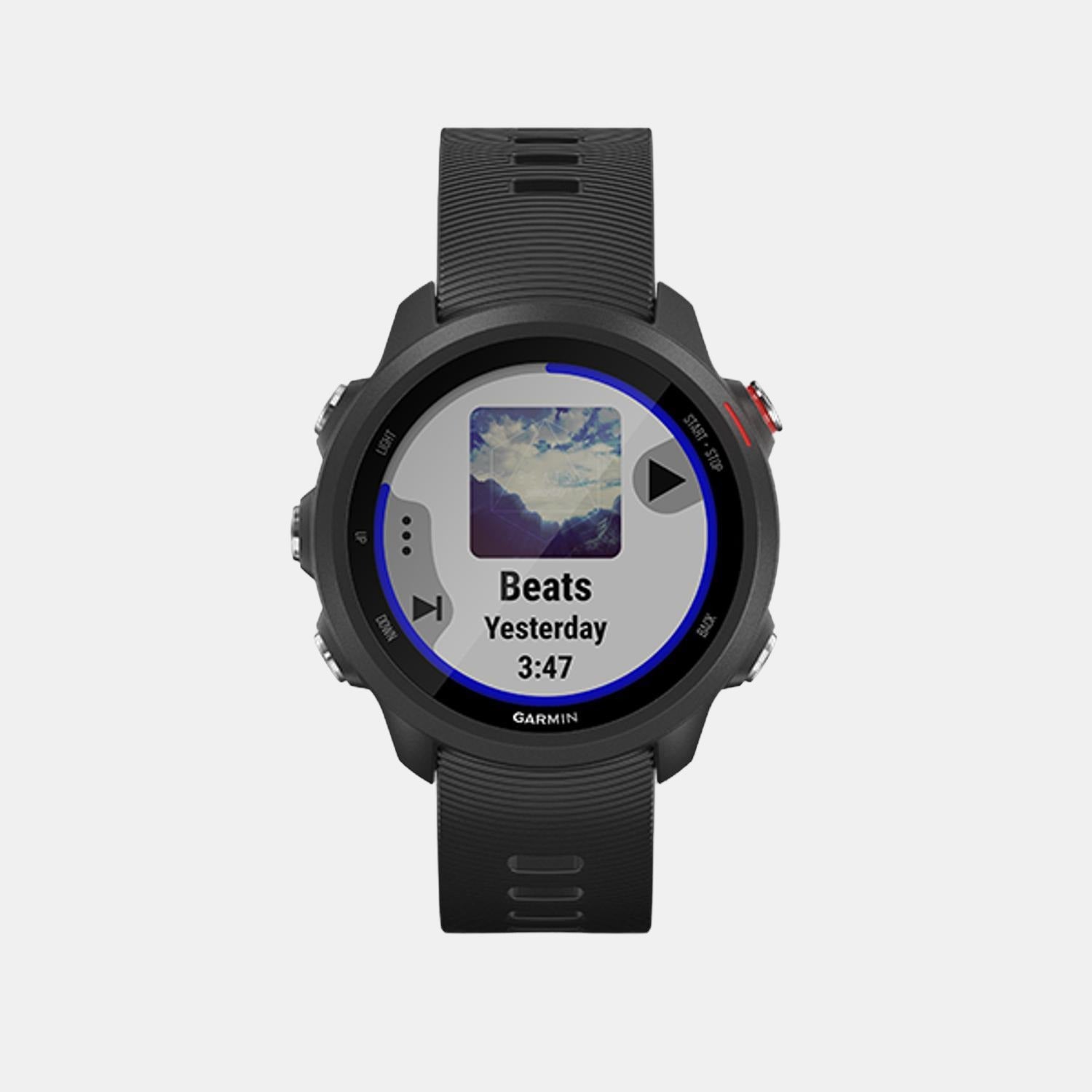 garmin-polymer-black-digital-unisex-smart-watch-forerunner-245-black-music