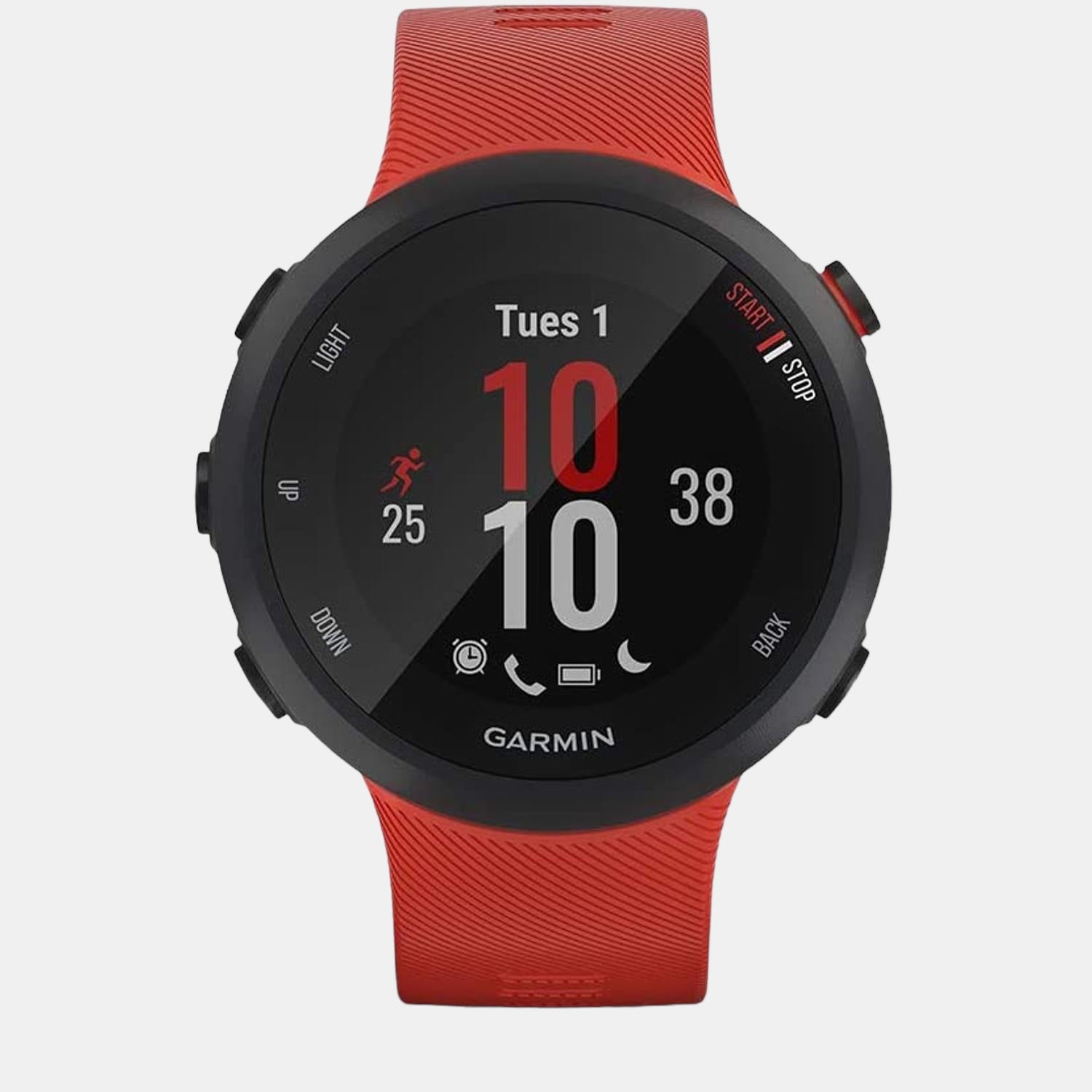 garmin-silicone-black-digital-unisex-adult-watch-forerunner-45-black-010-02156-65