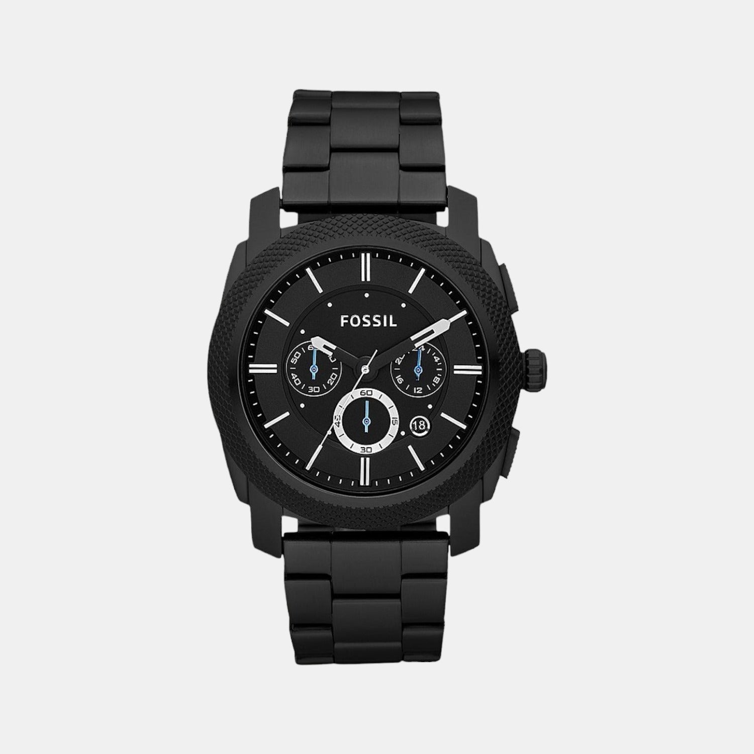 Male Black Stainless Steel Chronograph Watch FS4552