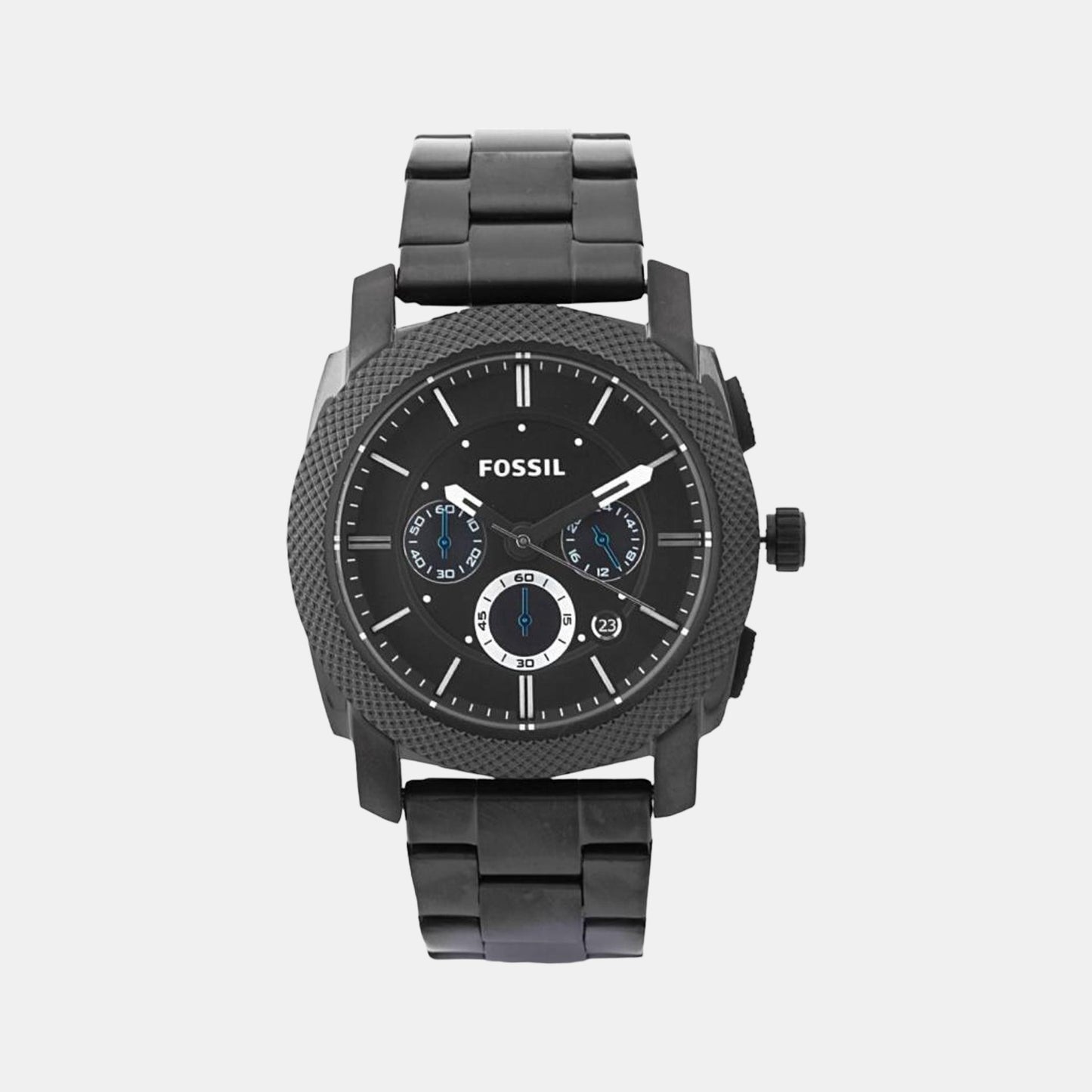 Male Black Stainless Steel Chronograph Watch FS4552I