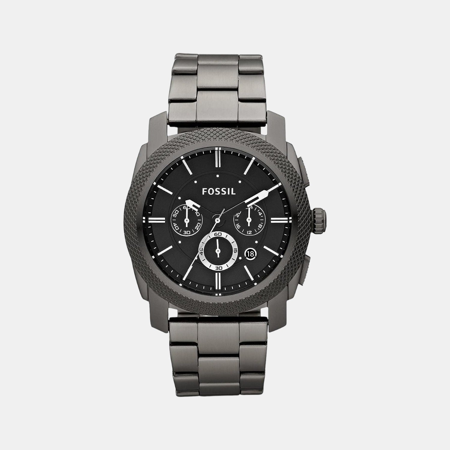 Male Black Stainless Steel Chronograph Watch FS4662
