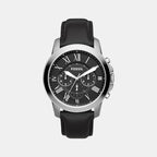 Fossil Round Black Chronograph watch