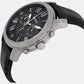 Male Black Leather Chronograph Watch FS4812