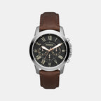 Fossil Round Black Chronograph watch