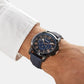 Male Black Leather Chronograph Watch FS5061