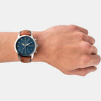 Fossil Men Round Blue watch