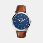 Fossil Round Blue Analog watch