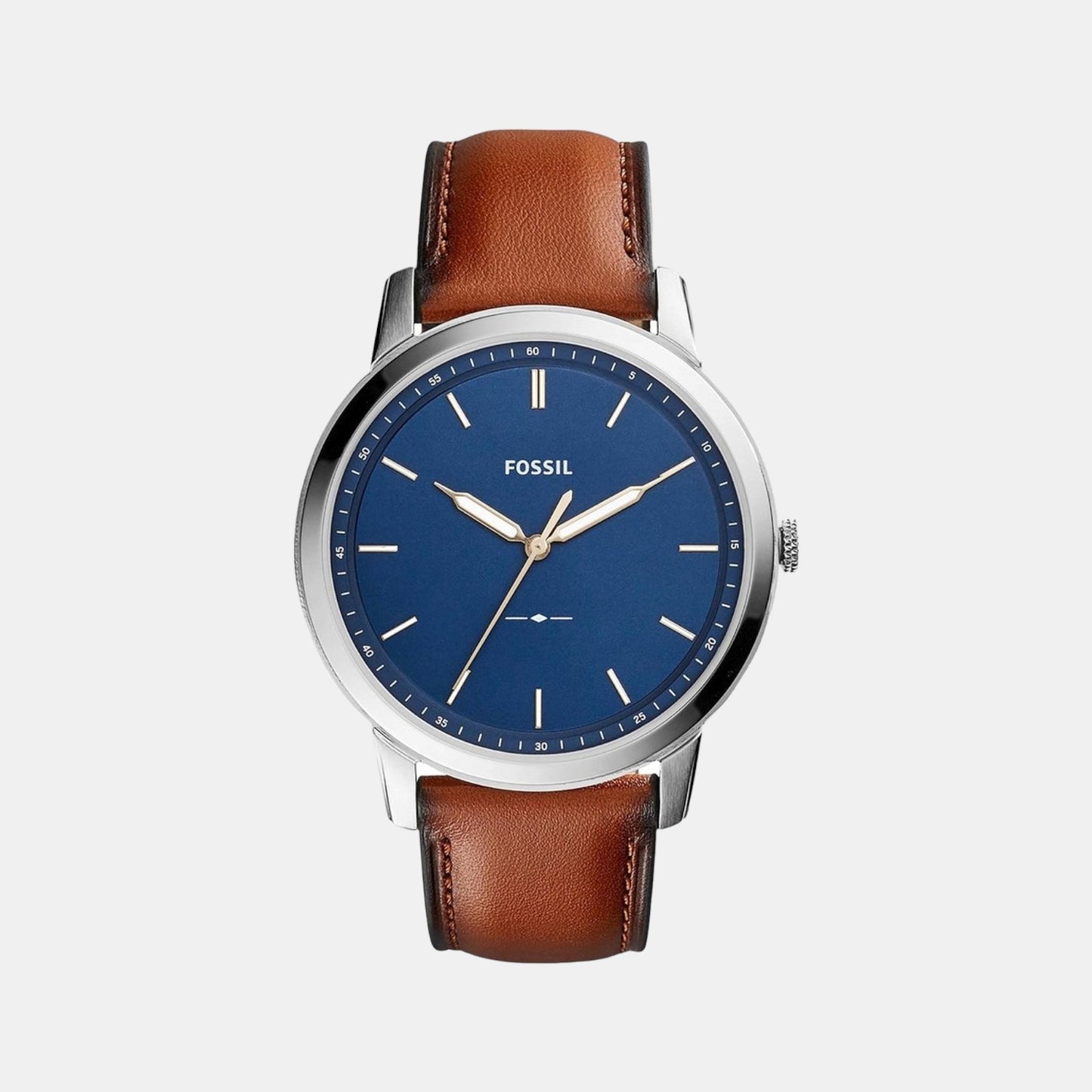 Male Blue Analog Leather Watch FS5304I