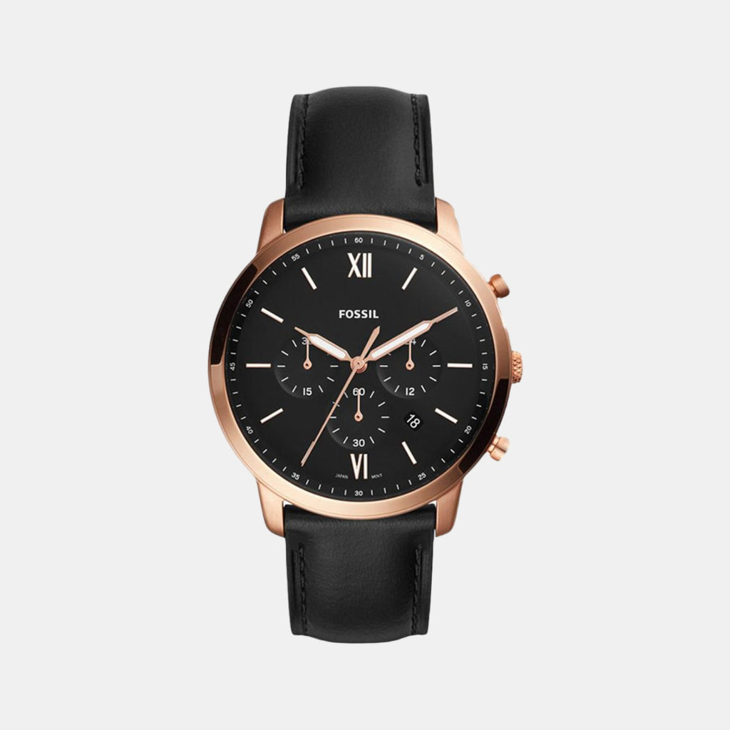 Fossil Round Black Chronograph watch