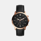 Fossil Round Black Chronograph watch