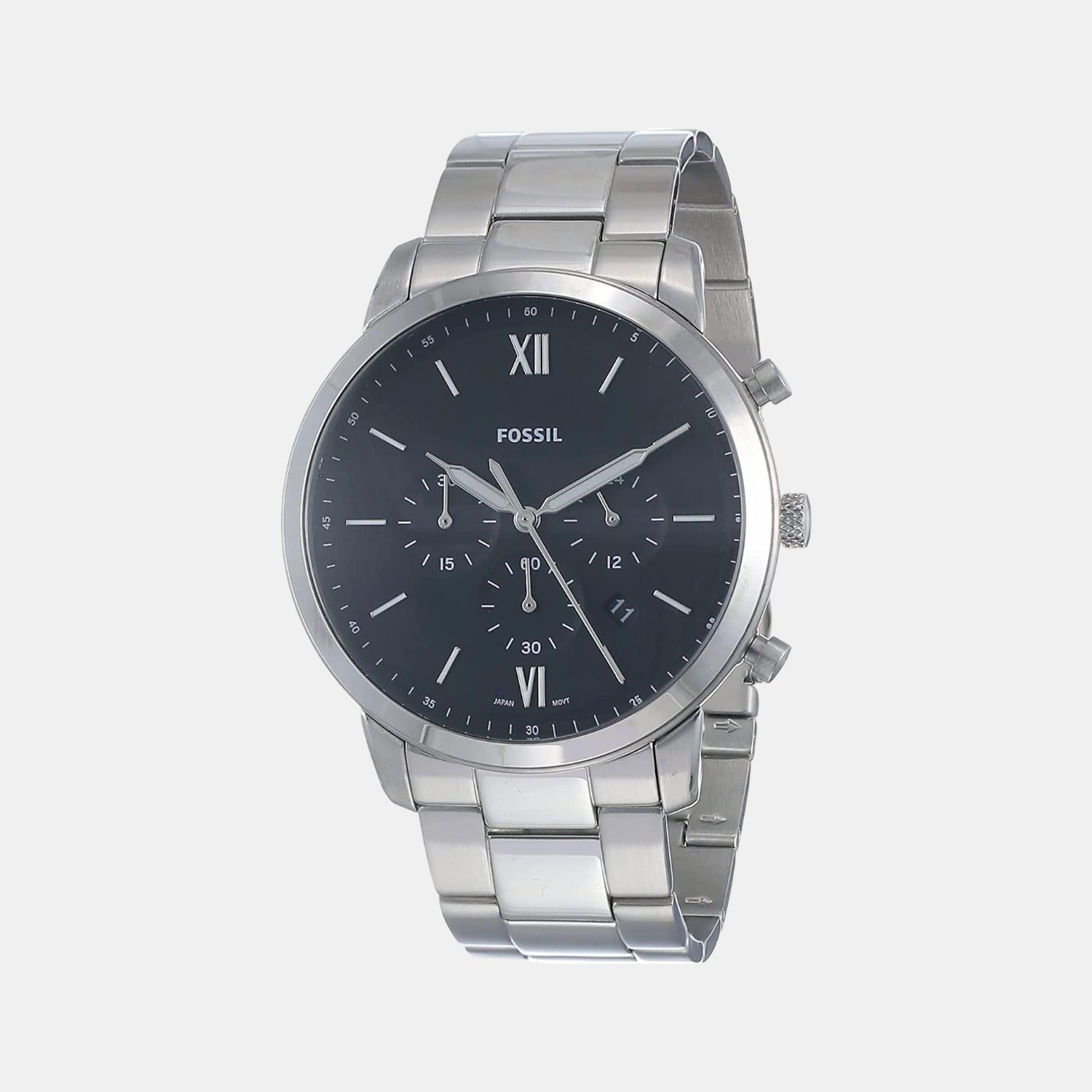 Fossil Male Black Analog Stainless Steel Watch | Fossil – Just In Time