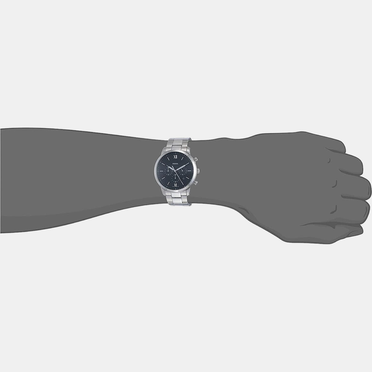 Fossil Men Round Black watch