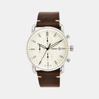 Fossil Round Cream Chronograph watch