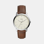 Fossil Round Cream Analog watch