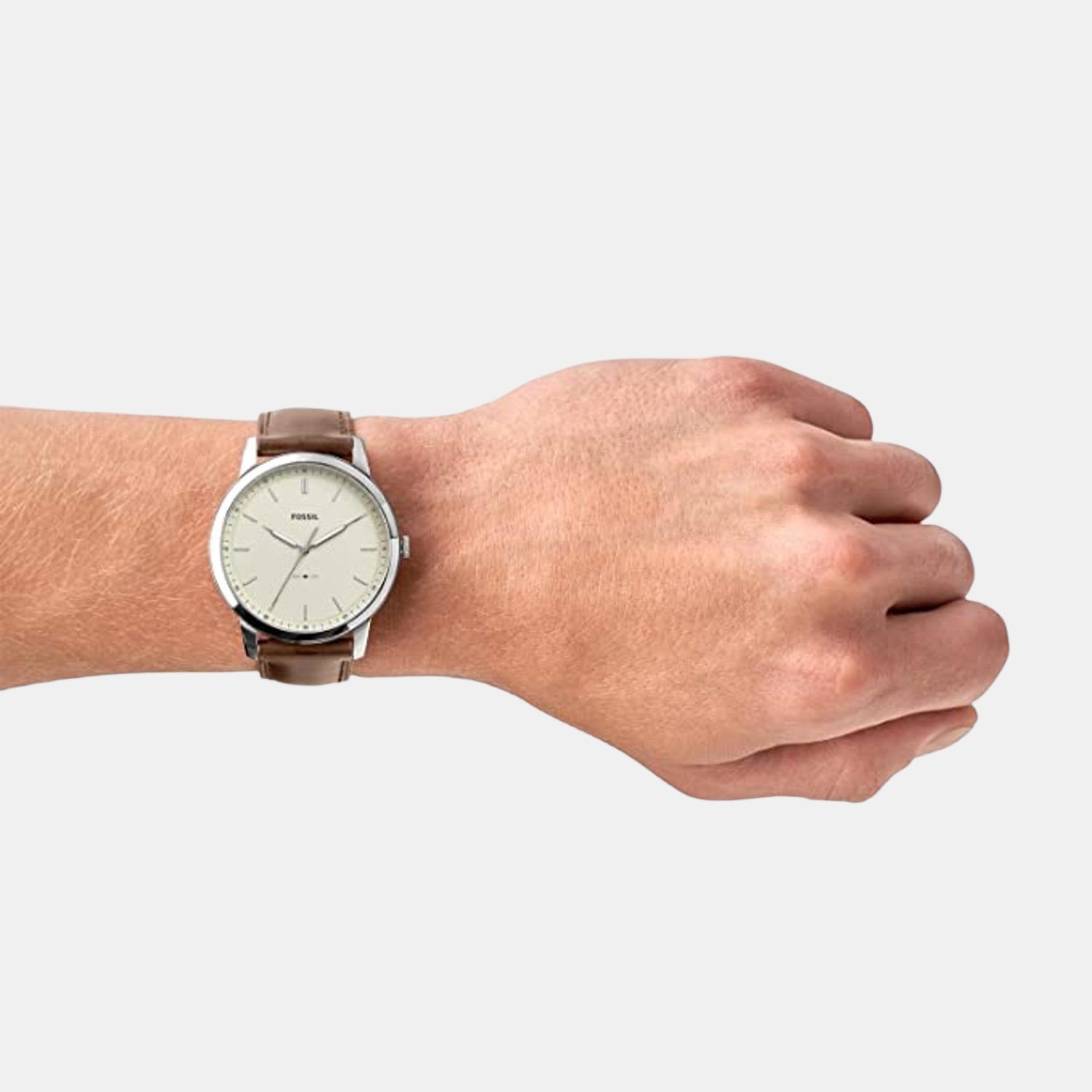 Fossil Leather Cream watch