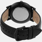 Male Black Analog Leather Watch FS5447