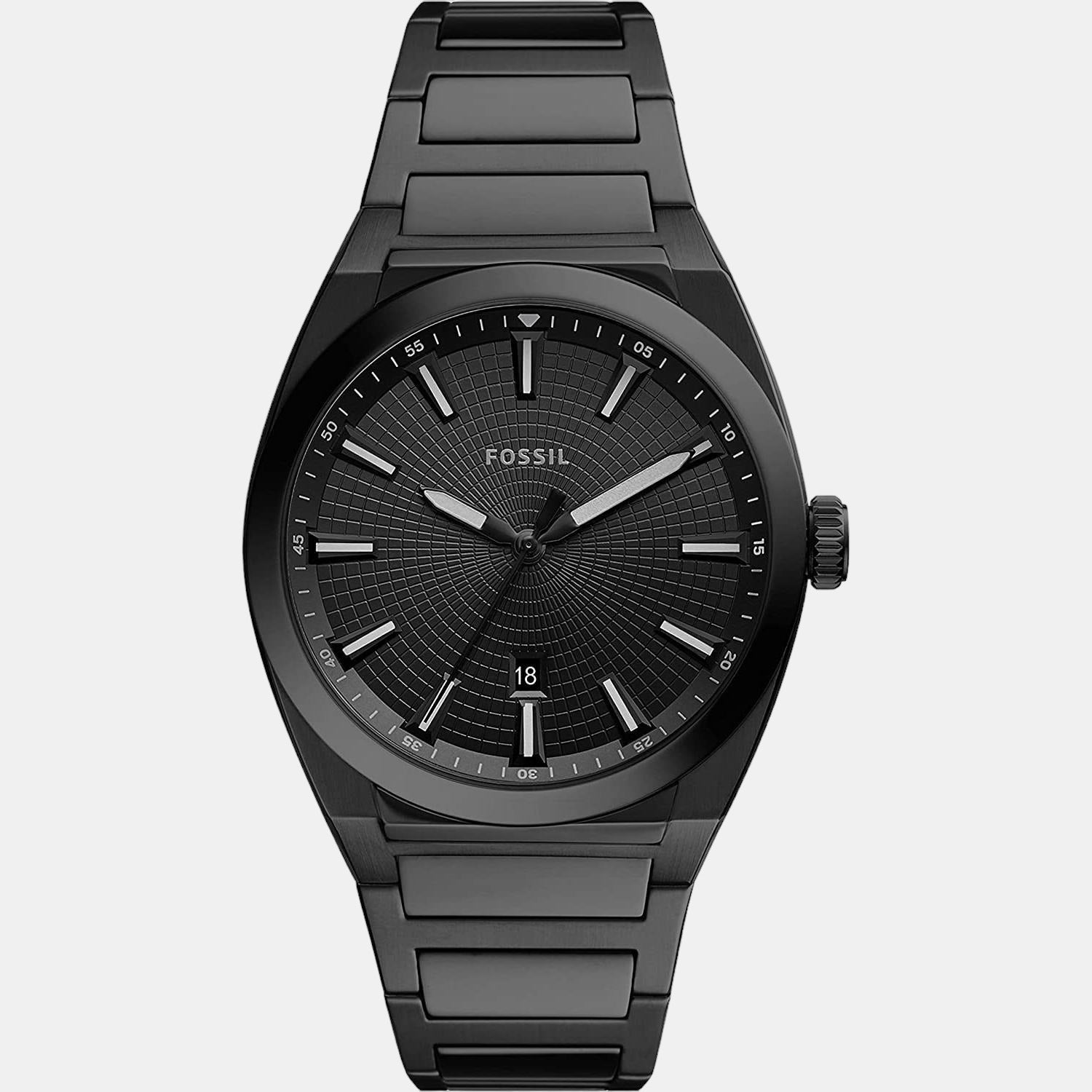 Fossil Men Round Black watch