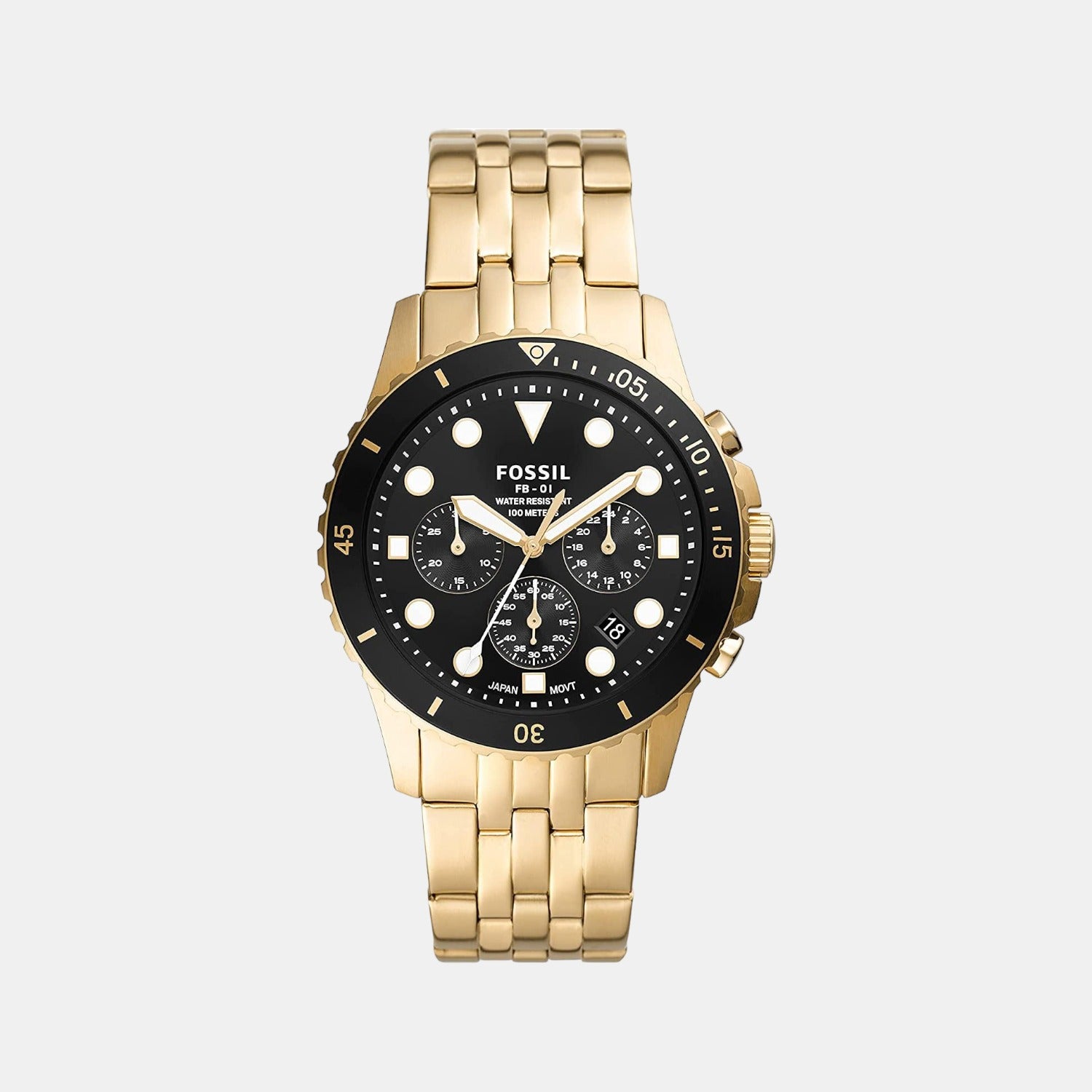 Fossil Round Black Chronograph watch