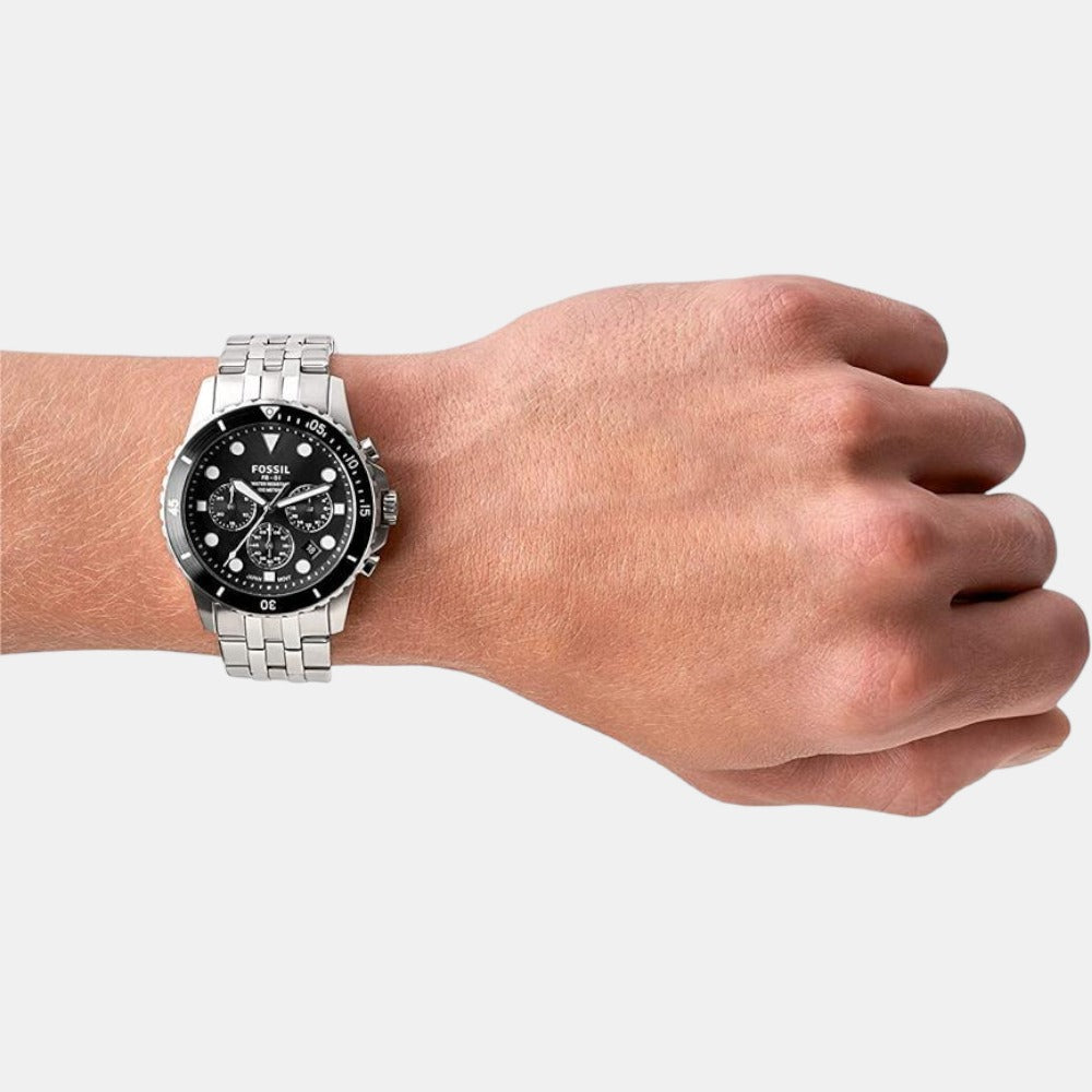 Fossil Men Round Black watch