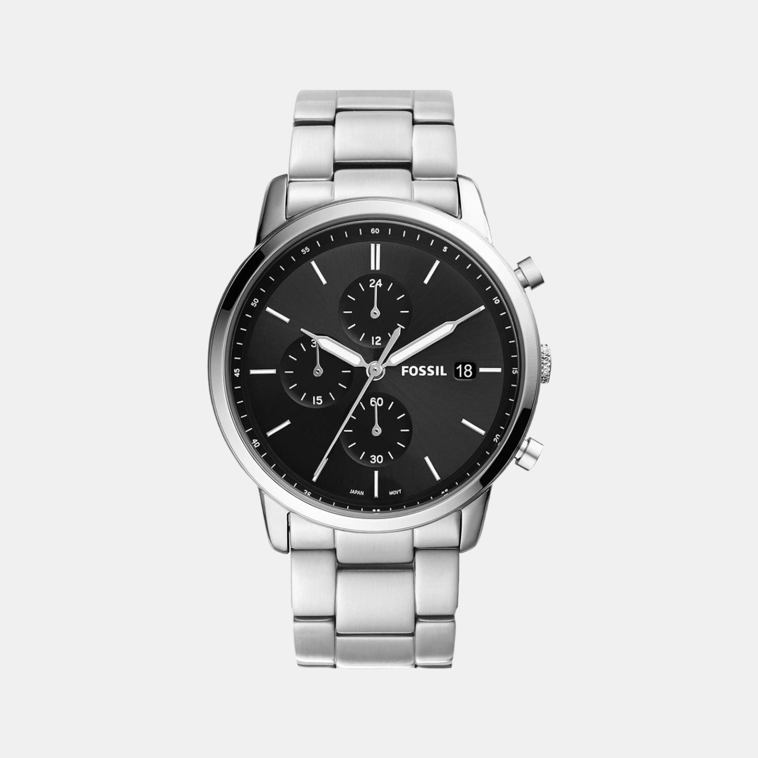 Fossil Round Black Chronograph watch