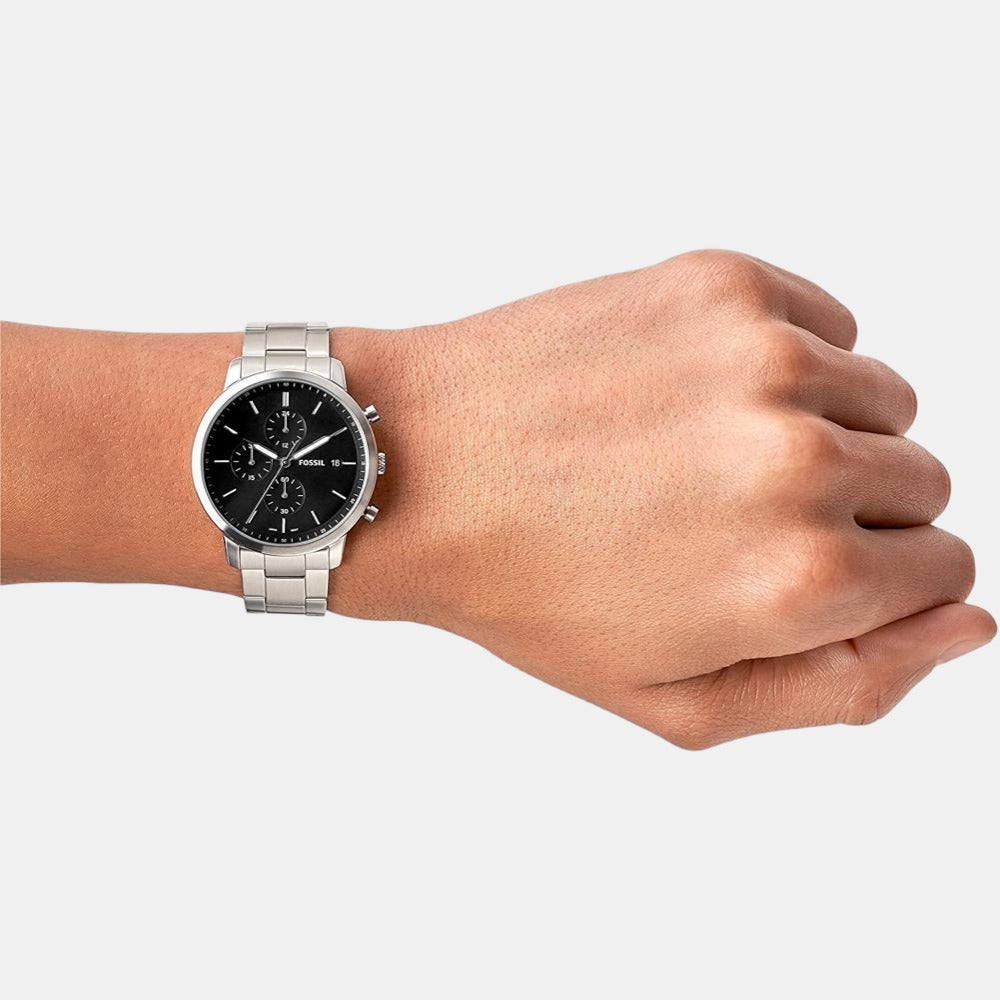 Fossil Men Round Black watch