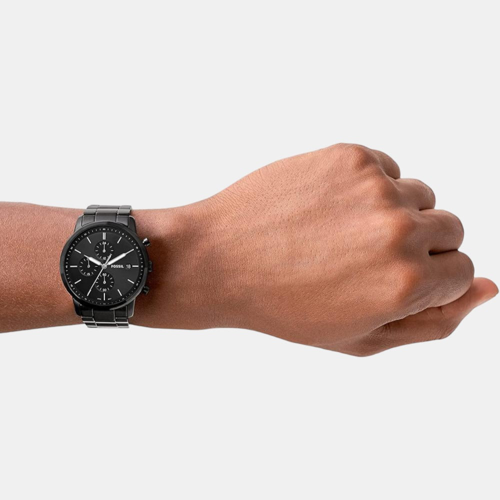 Fossil Men Round Black watch