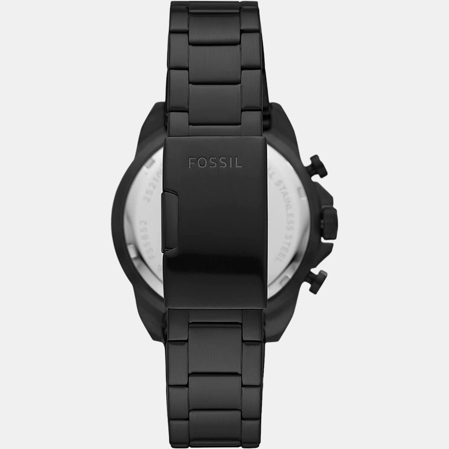 Fossil Men Round Black watch