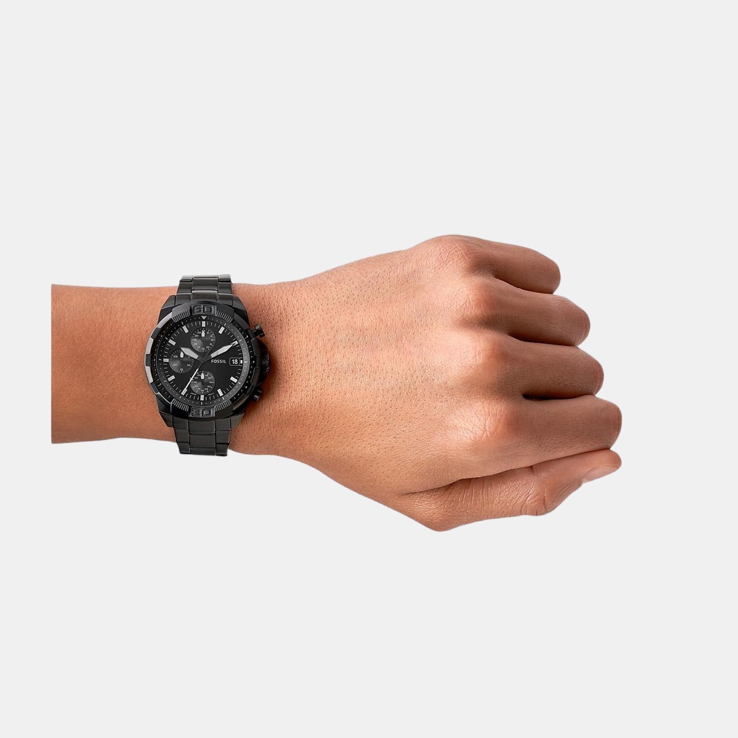 Fossil Men Round Black watch