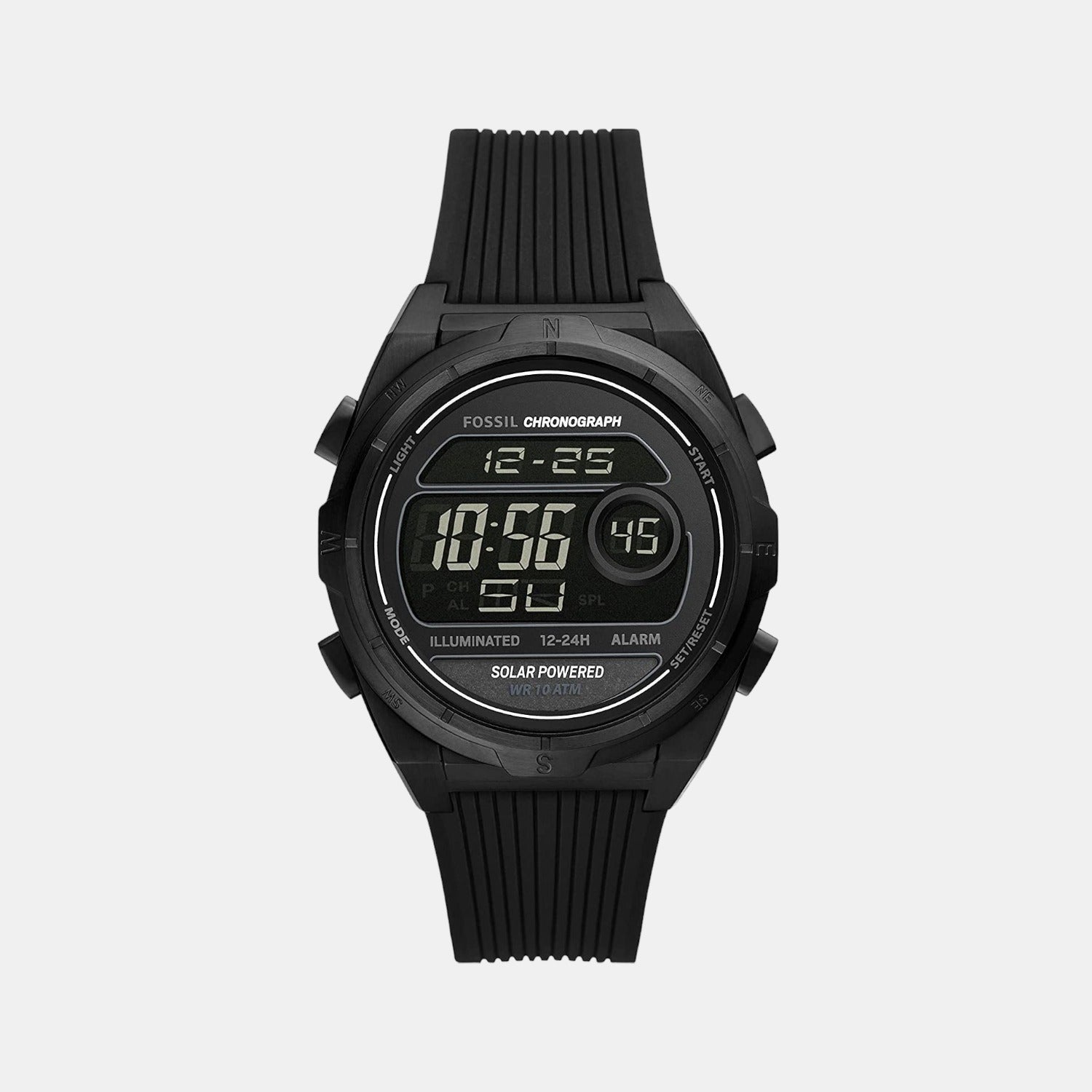 Fossil Round Black Digital watch