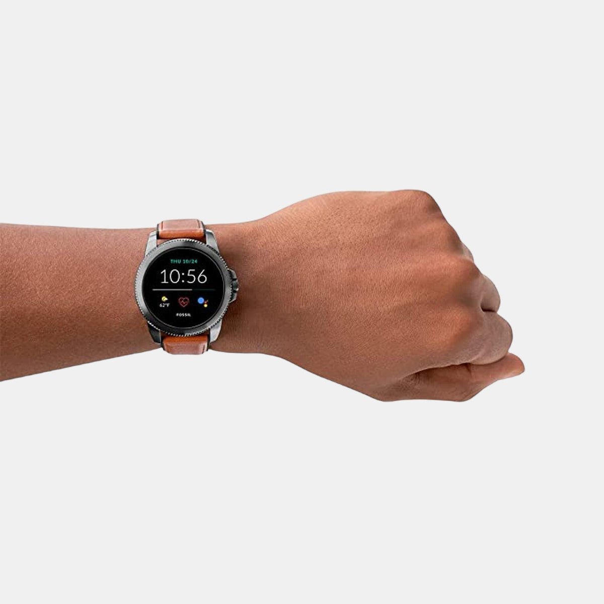 Fossil Leather Black watch
