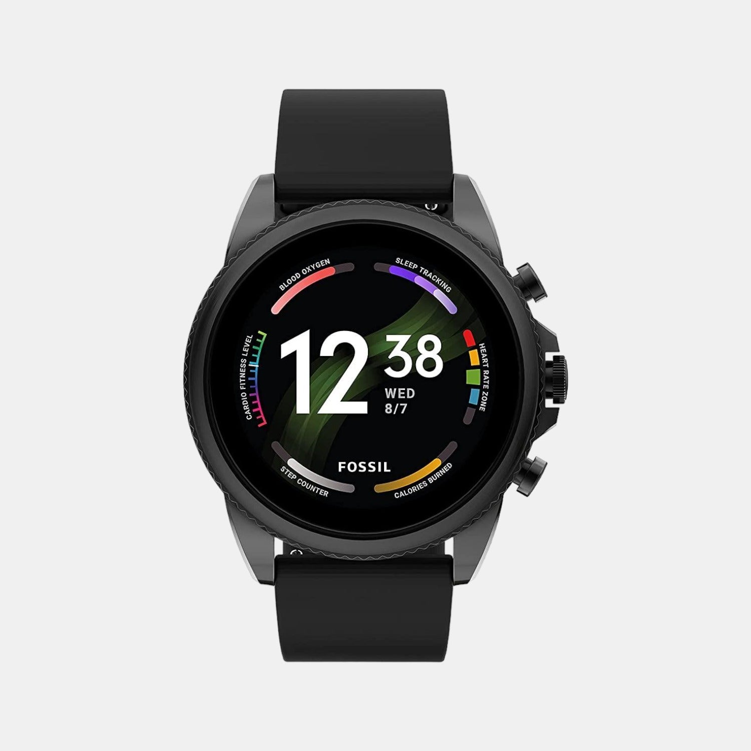 Fossil Men Processor Black Dial Digital Silicone Watch FTW4061