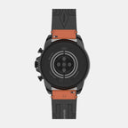 Fossil Leather Black watch