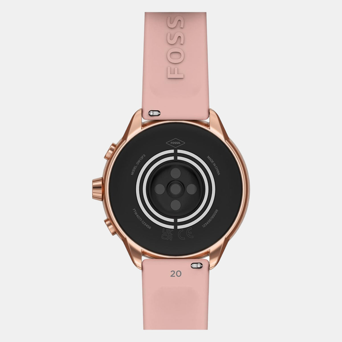 Fossil Silicone Black watch