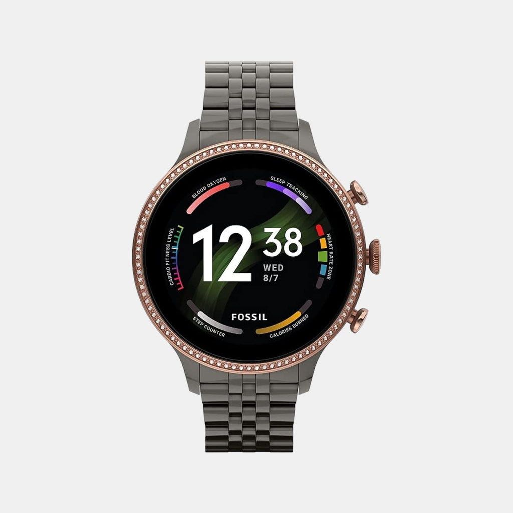 Fossil Round Black Digital watch