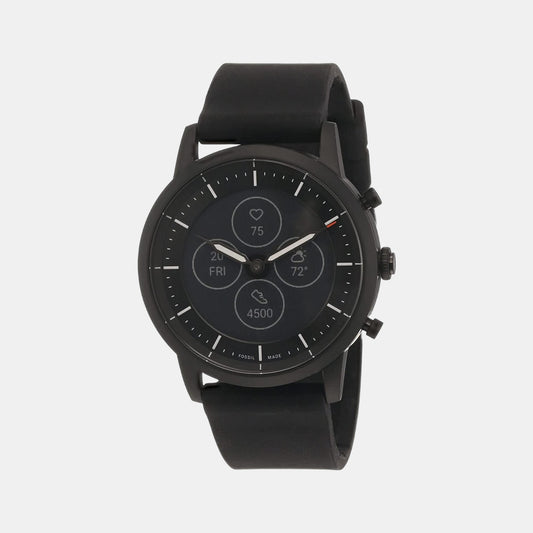 Male Collider Hybrid HR Black Silicon Smart Watch FTW7010