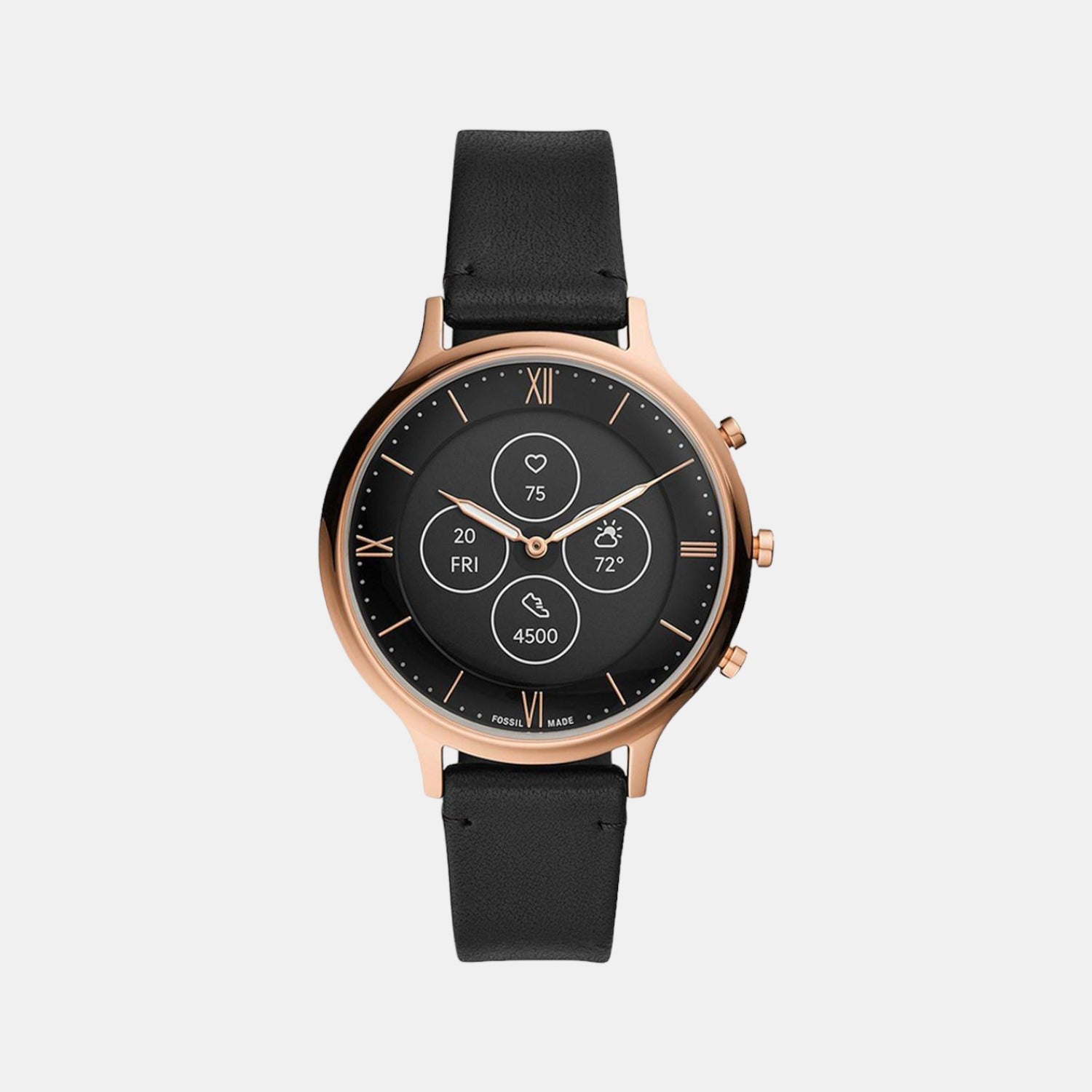 Fossil Round Black Hybrid watch