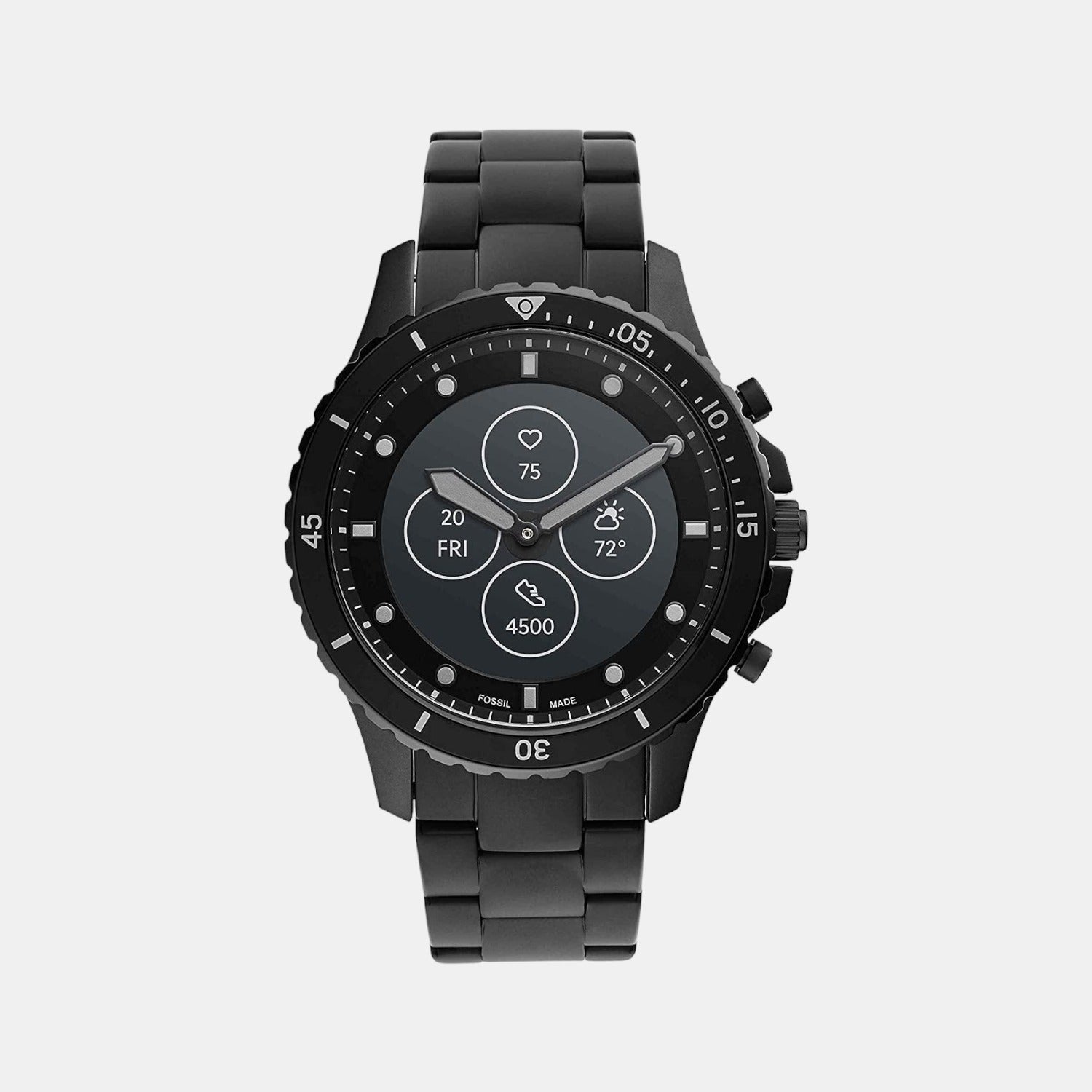 Fossil Round Black Analog-Digital watch