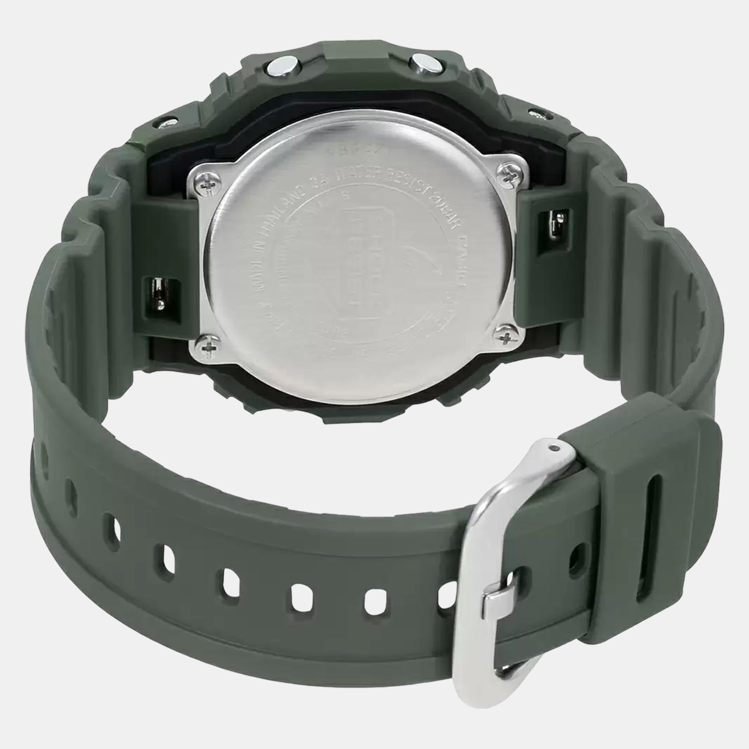 Olive green store g shock watch