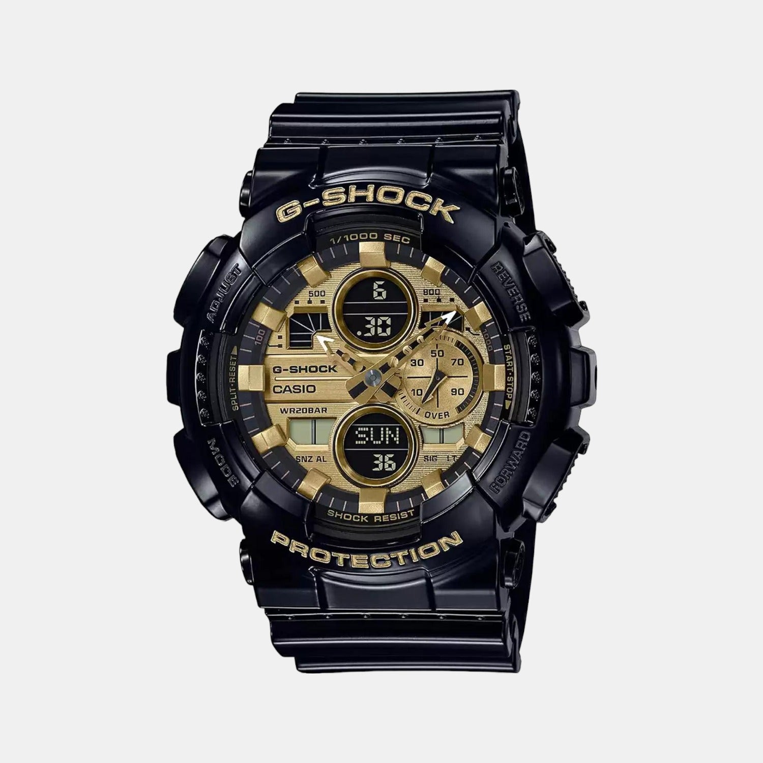 Mens gold cheap g shock watch