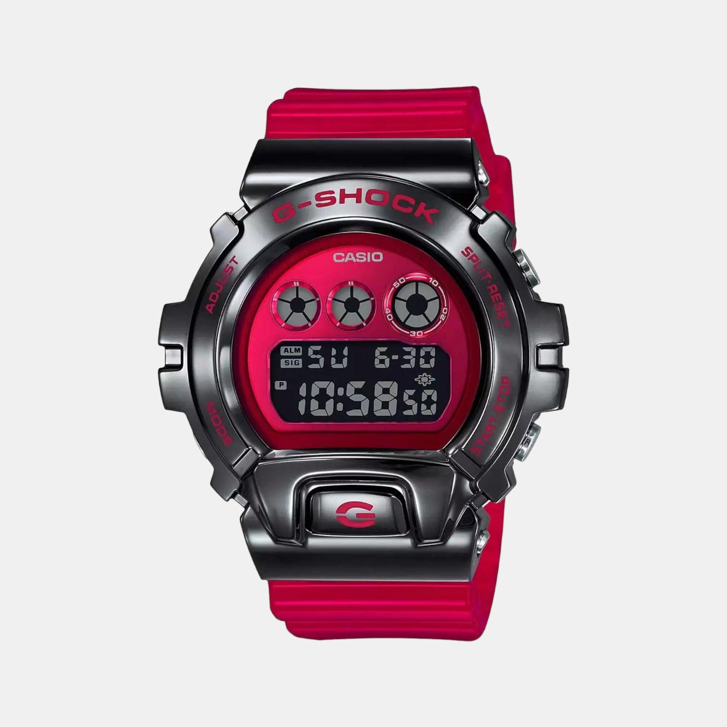 Casio Round Red Digital watch