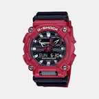 Casio Round Red Analog-Digital watch