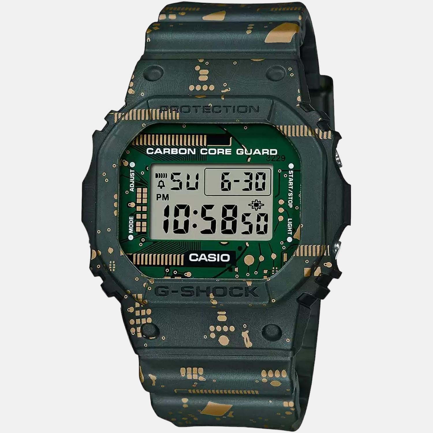 Casio Mens 50-59 mm G-Shock Green Dial Resin Analogue-Digital Watch - – The  Watch Factory ®