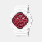 Casio Round White Analog-Digital watch