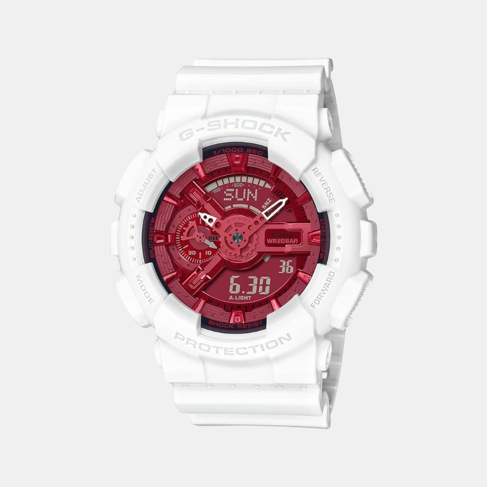 Casio Round White Analog-Digital watch