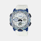 Casio Round White Analog-Digital watch