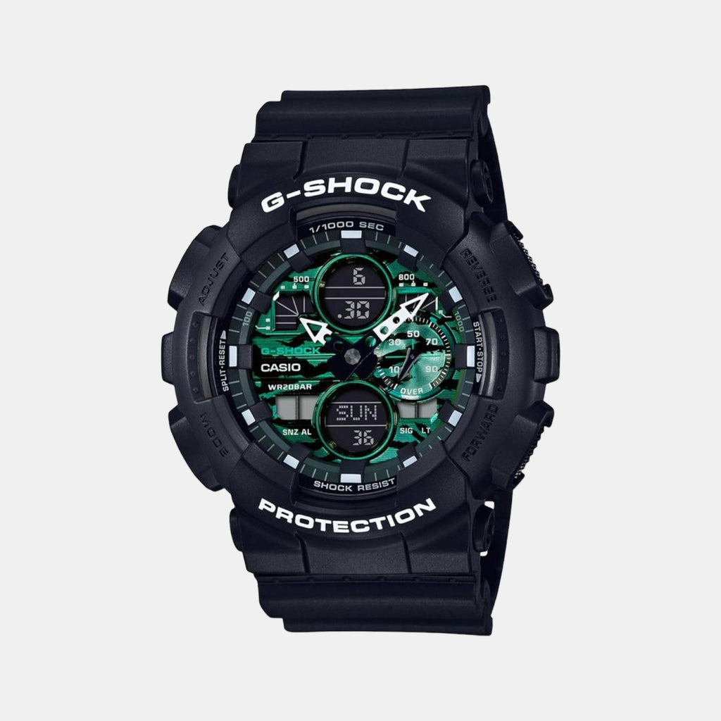Casio Round Green Analog-Digital watch